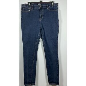 Cello Womens Skinny Jeans Plus Size 18 Dark Blue Wash‎ High Rise Denim